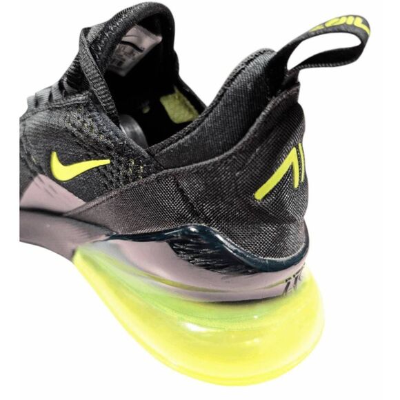 NIKE Air Max 270 'Black Volt' Running Shoes Size 6Y/W7.5 - Picture 10 of 11